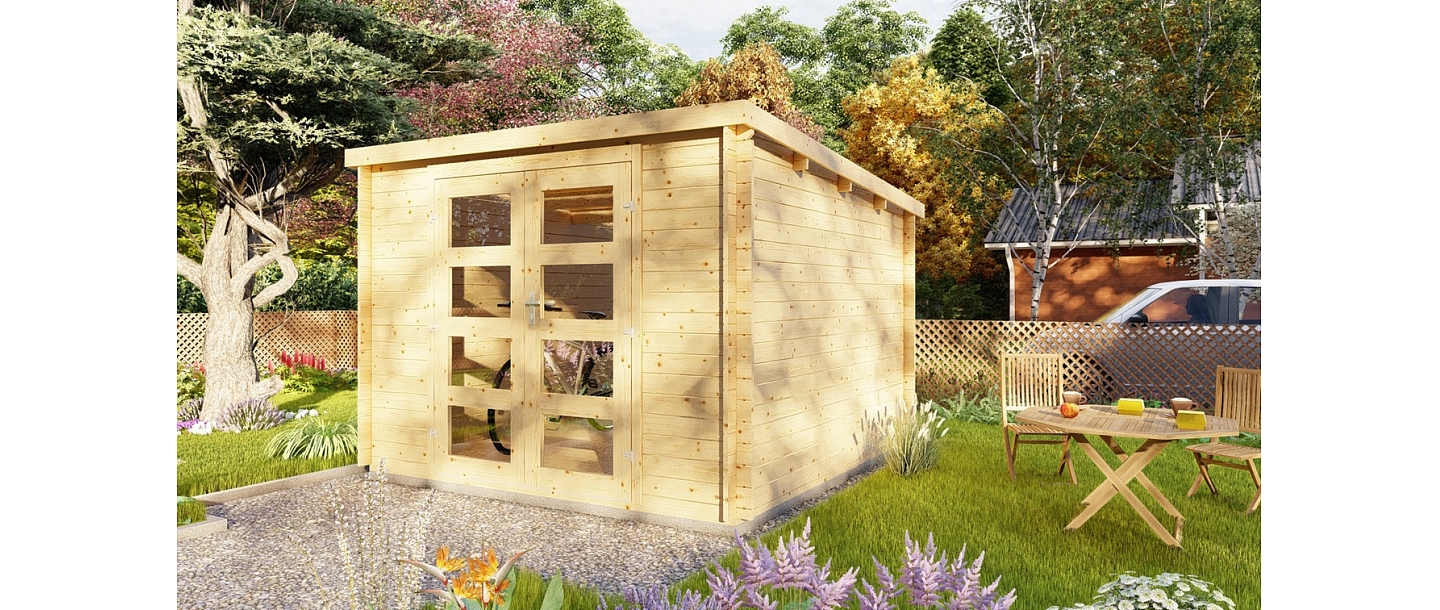 Koka dārza mājiņas