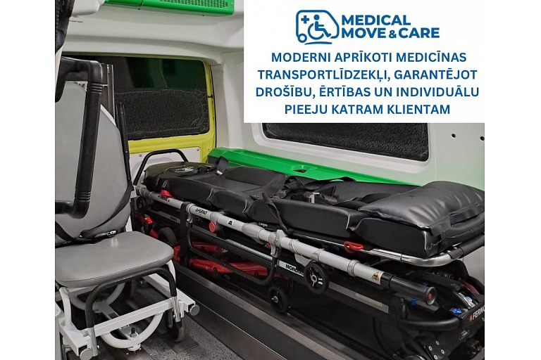 Modernly equipped medical vehicles