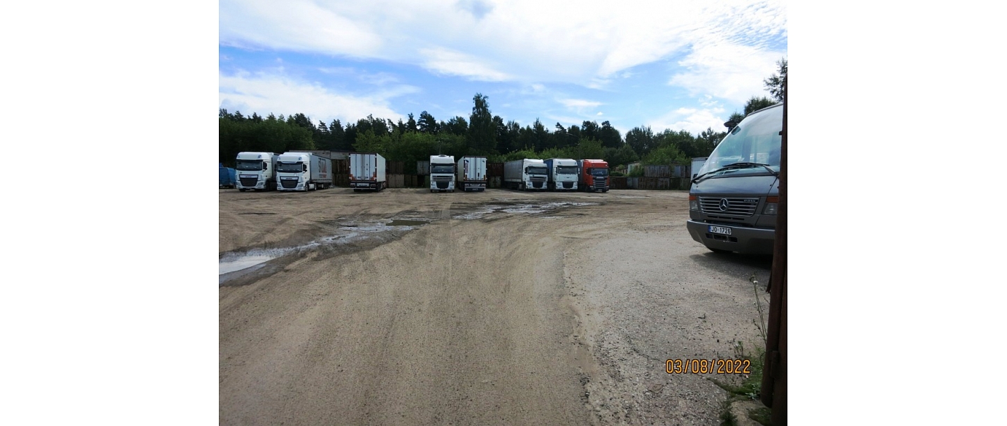 truck parking lot