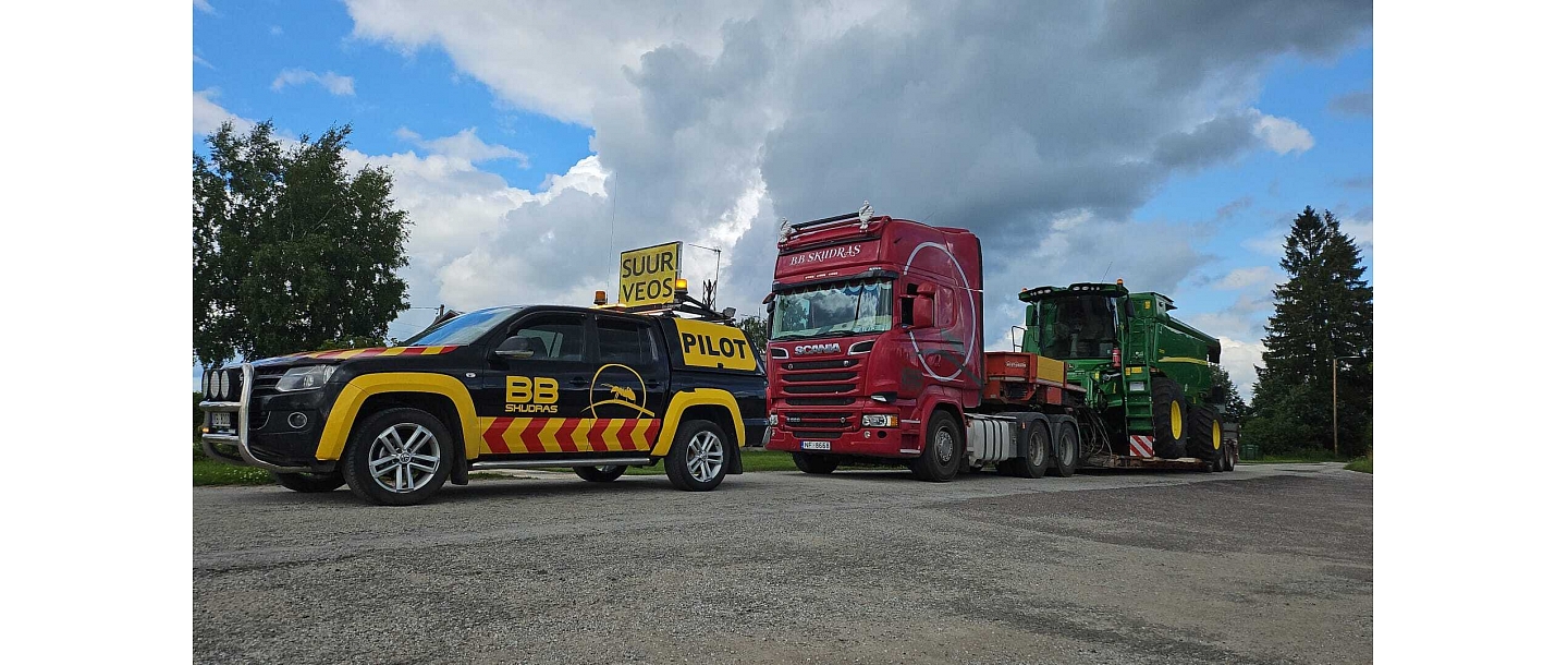 Oversized cargo permits and pilot escort