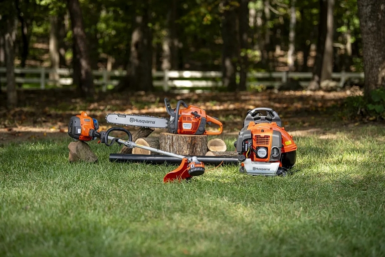 gasoline chainsaws and leaf blowers