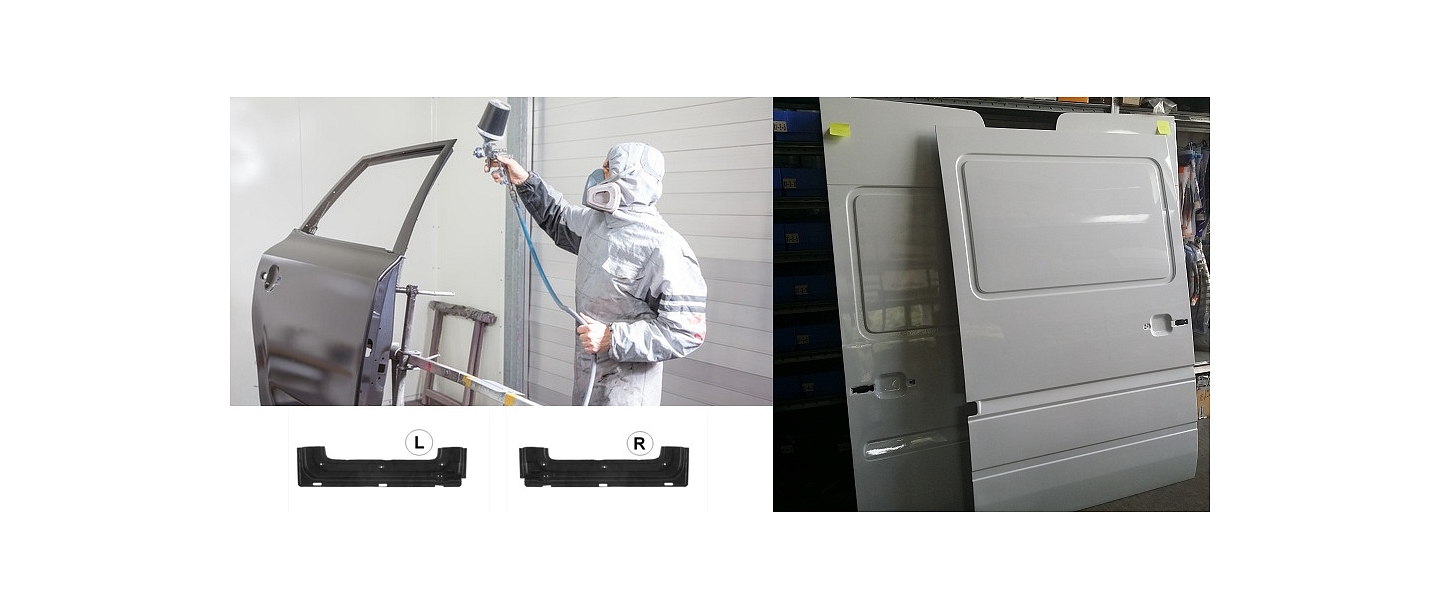 Virsbūves detaļu krāsošana