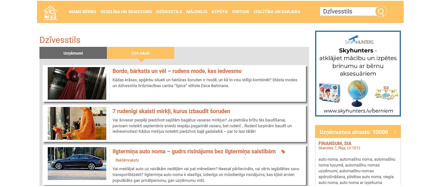 visaigimenei.lv advertisements