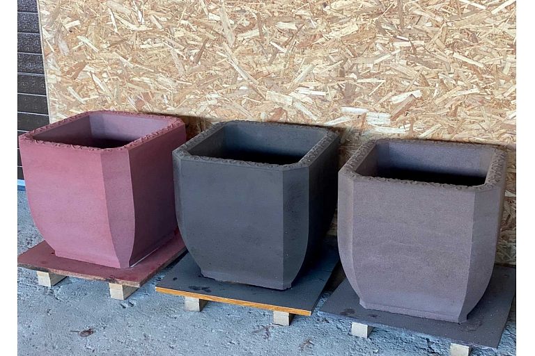 бетонные горшки для цветов