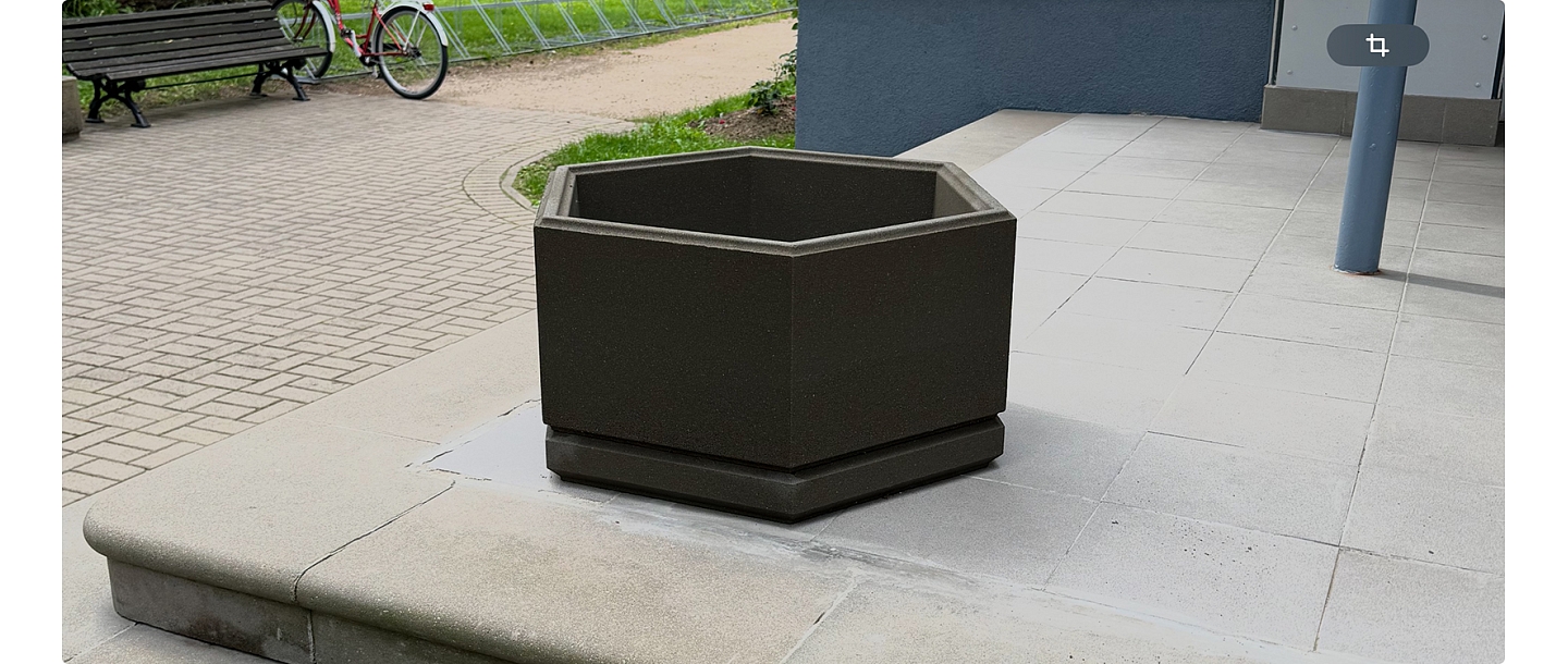 concrete flower box
