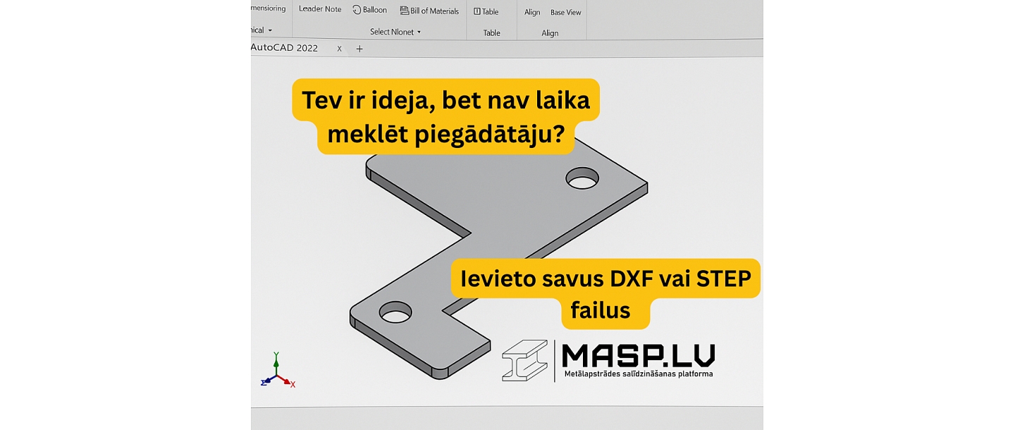MASP.LV metālapstrādes dxf failu izstrādātājs-piegādātājs