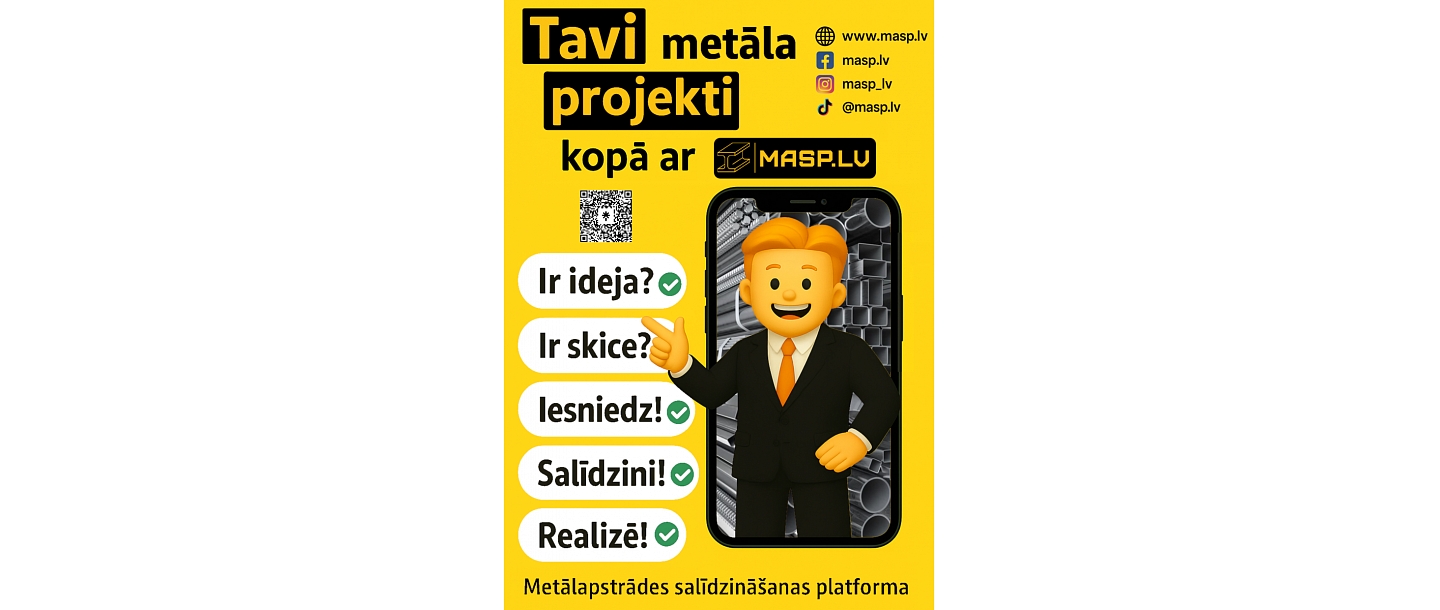 MASP.LV metālapstrādes projekti Daugavpilī, Rēzeknē, Liepājā, Rīgā