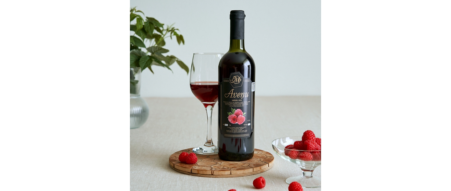 Sweet raspberry wine