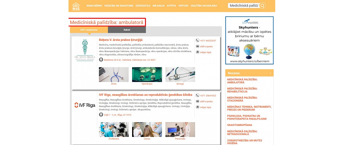 visaigimenei.lv место в отрасли