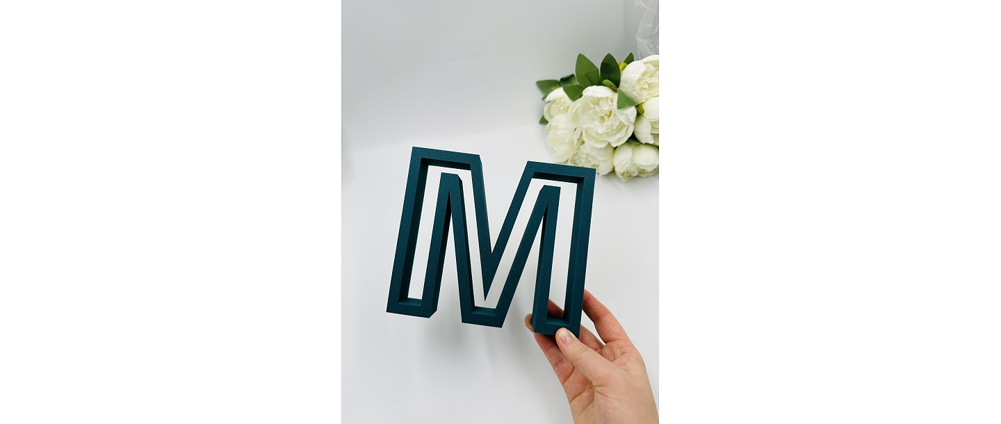 3D printed letters