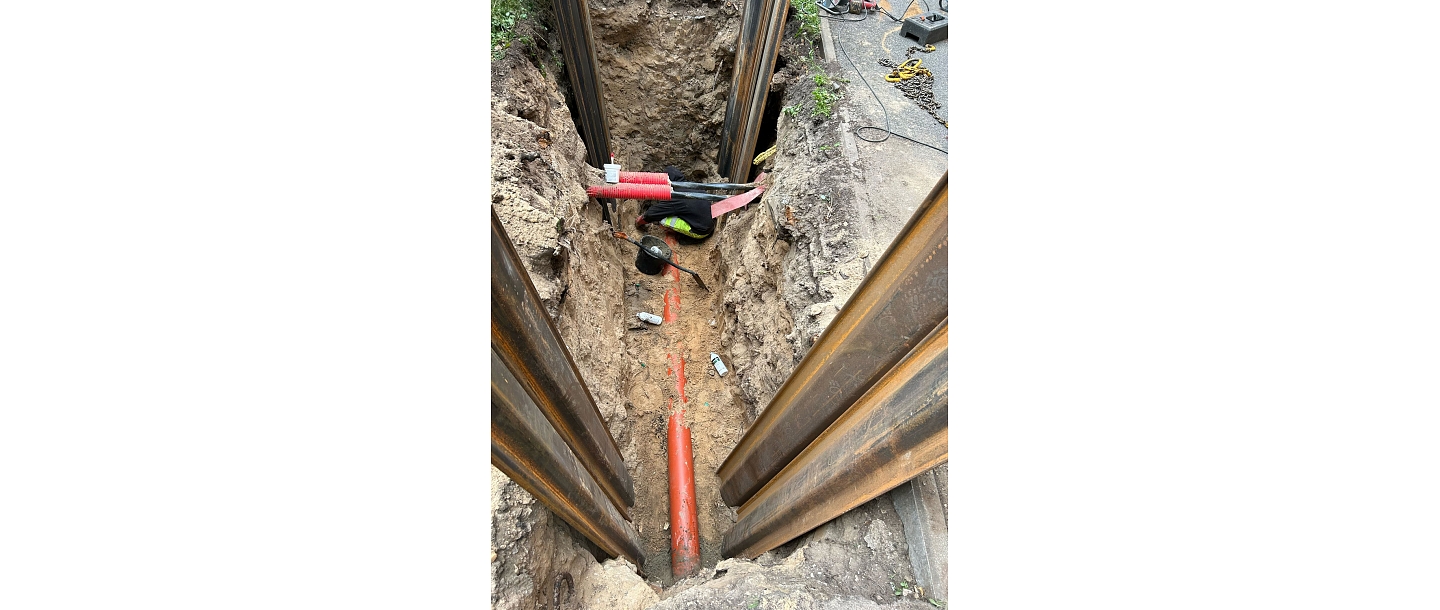 sewerage network construction