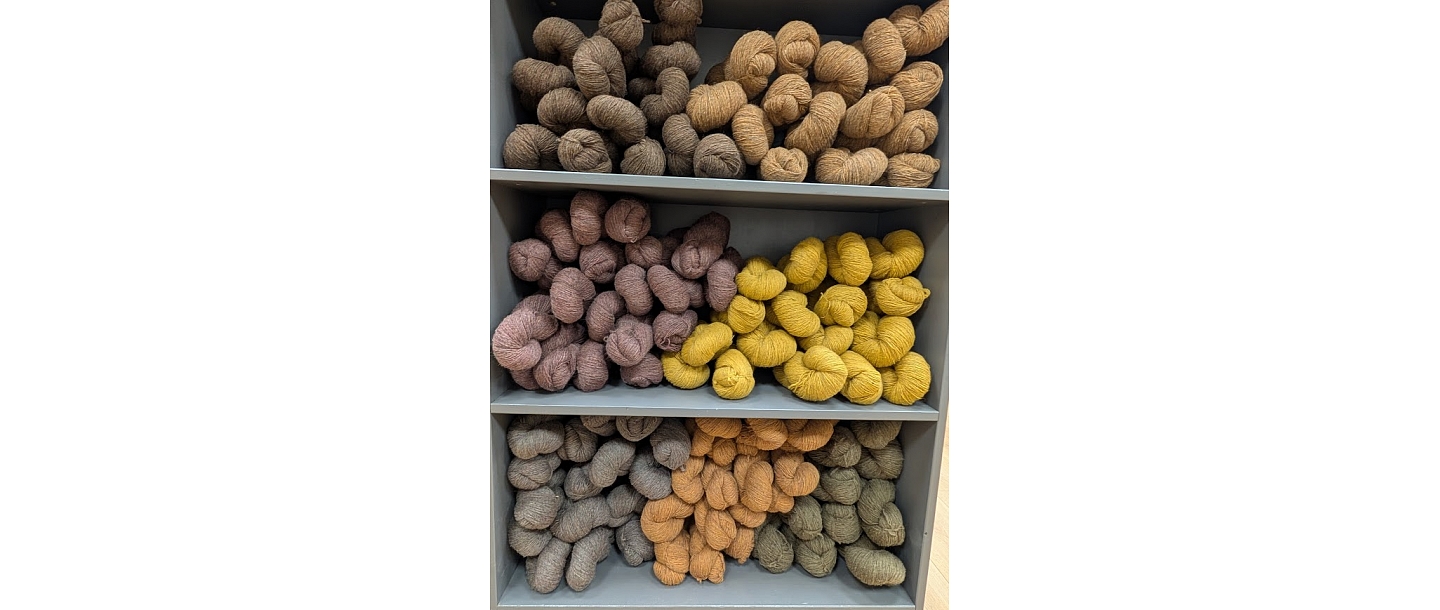 Yarns with natural dyes