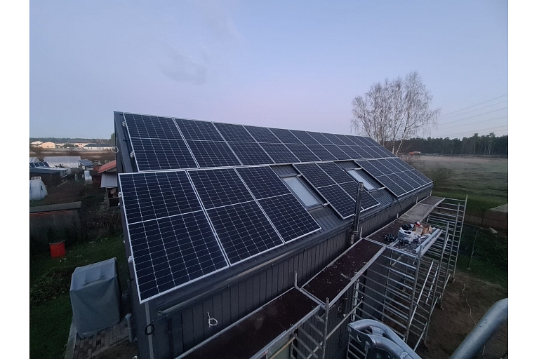 In Ulbrok, 11kW on the roof of a private house