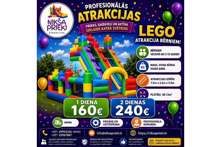 Atrakcija bērniem Lego