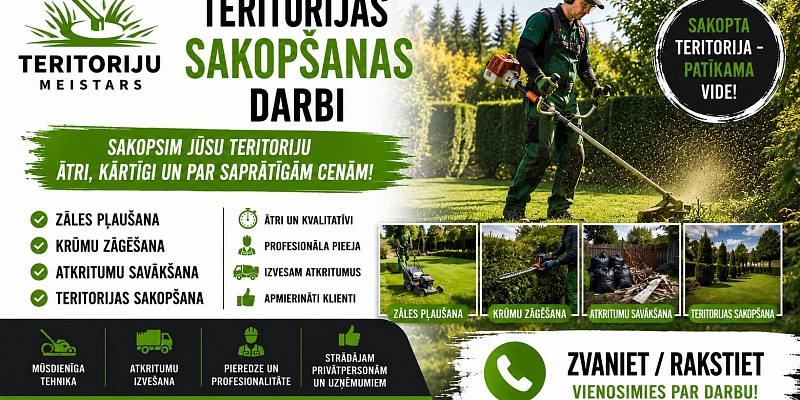 Teritorijas sakopšanas darbi