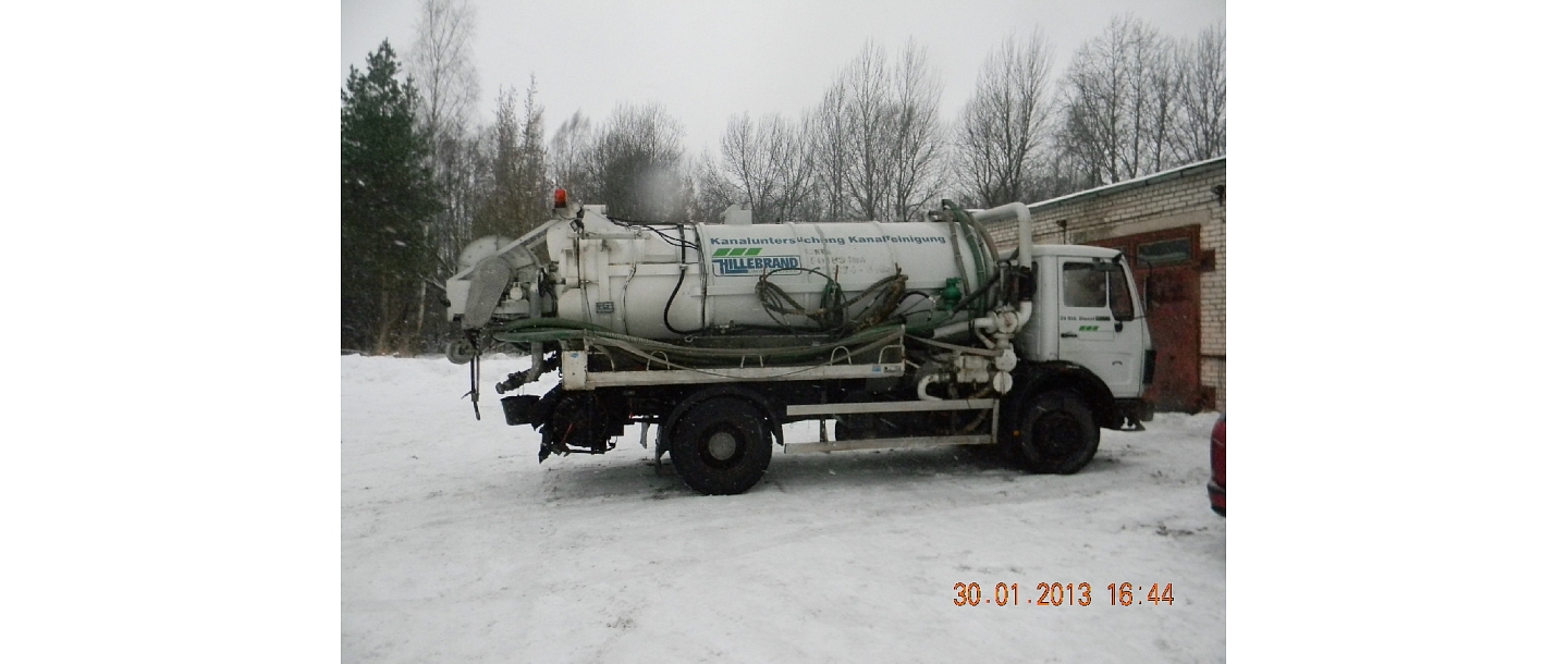 Public services, Flushing of sewage pipelines with high-pressure equipment