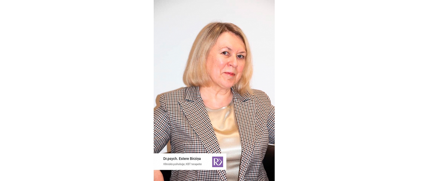 Estere Birziņa, clinical psychologist cognitively behavioral therapist