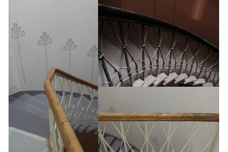 Ремонт ступеней и металлических перил, деревянных фонарей и эпоксидное покрытие лестниц