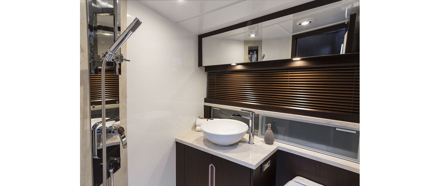 The yacht is comfortable