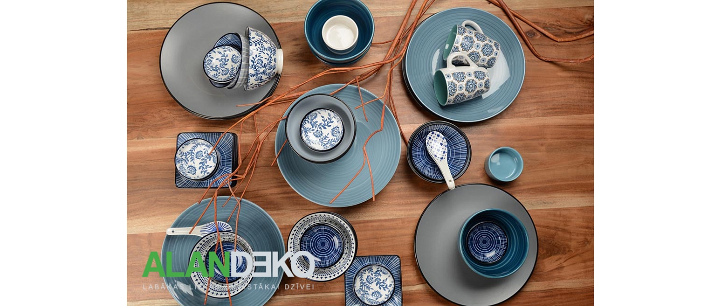ALANDEKO decorative ceramic dishes, original dishes, gifts