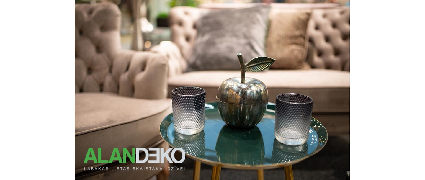 ALANDEKO decorative dishes candlesticks side table upholstered furniture