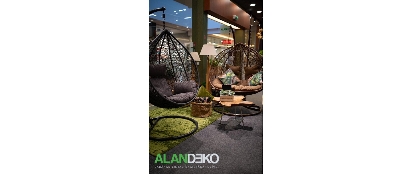 ALANDEKO garden furniture rocking chairs wooden tables