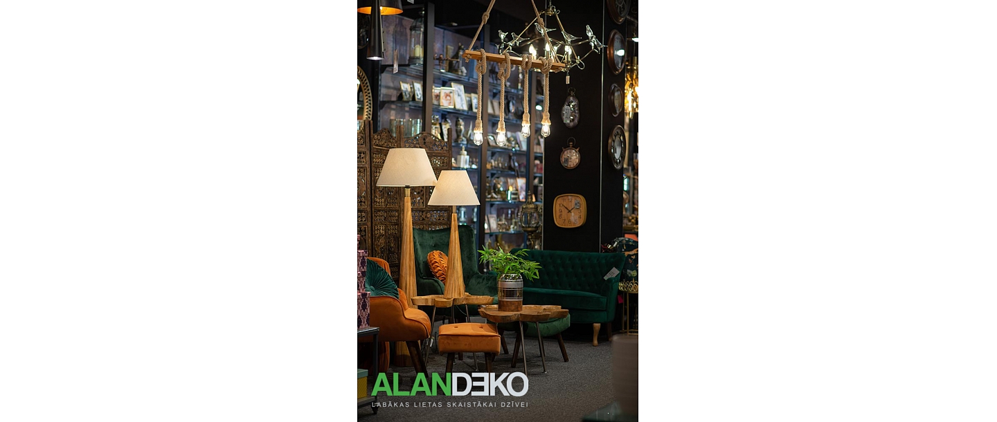 ALANDEKO griestu lampas koka galda lampa grīdas lampa koka izgriezuma galdiņš unikāla dizaina galds