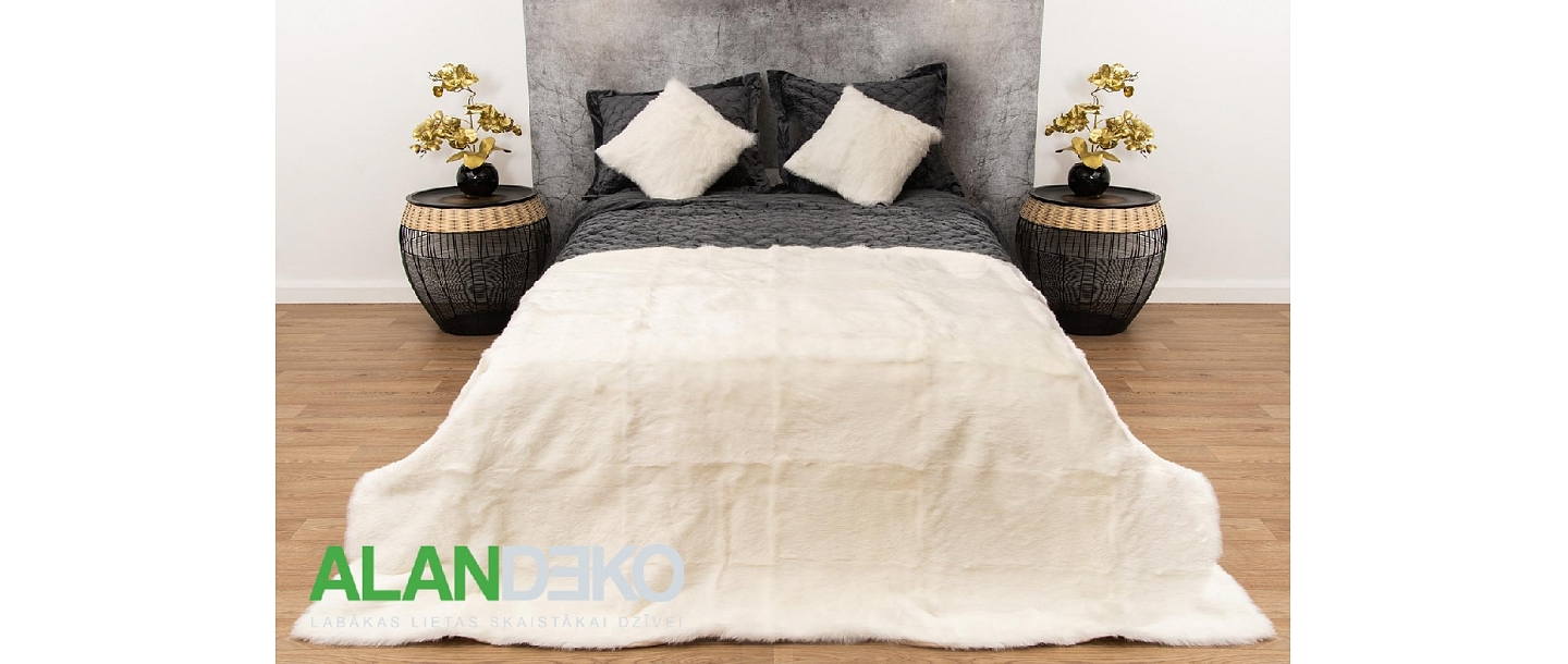 ALANDEKO bedroom interior bedspreads home textiles bedside tables decorative plants
