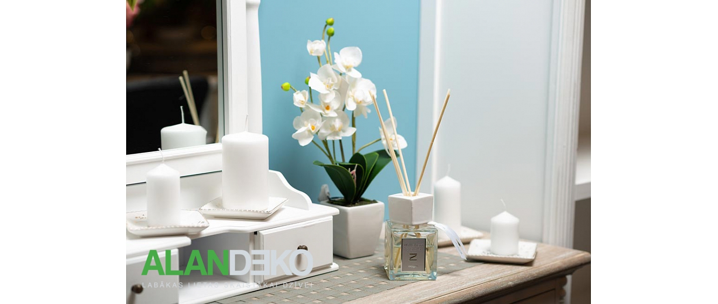 ALANDEKO istabas aromāts mākslīgās orhidejas sveces kosmētikas galdiņi