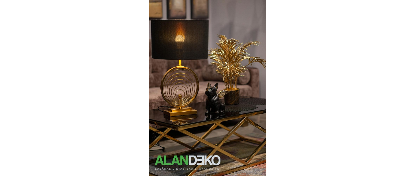 ALANDEKO gold details interior figures table lighting coffee table