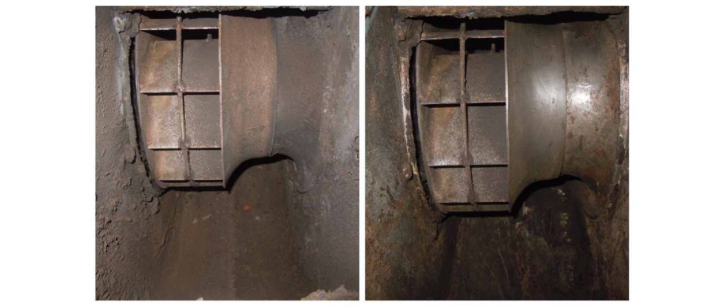 Cleaning of industrial ventilation for production premises