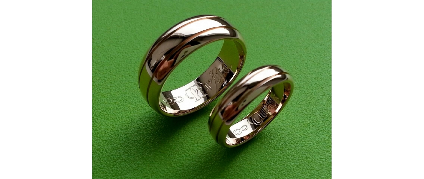 Engraving in wedding rings GRAVOKSS