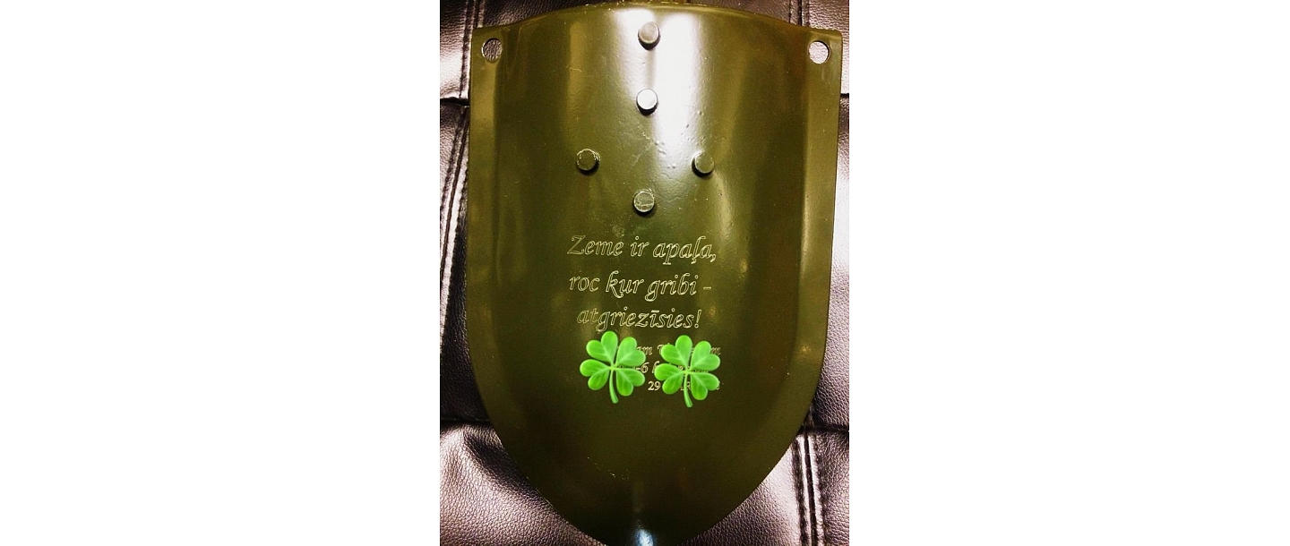 Metal plate engraving