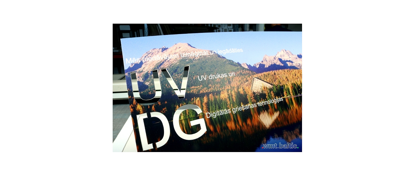 Digital cutting UV printing wmt.baltic