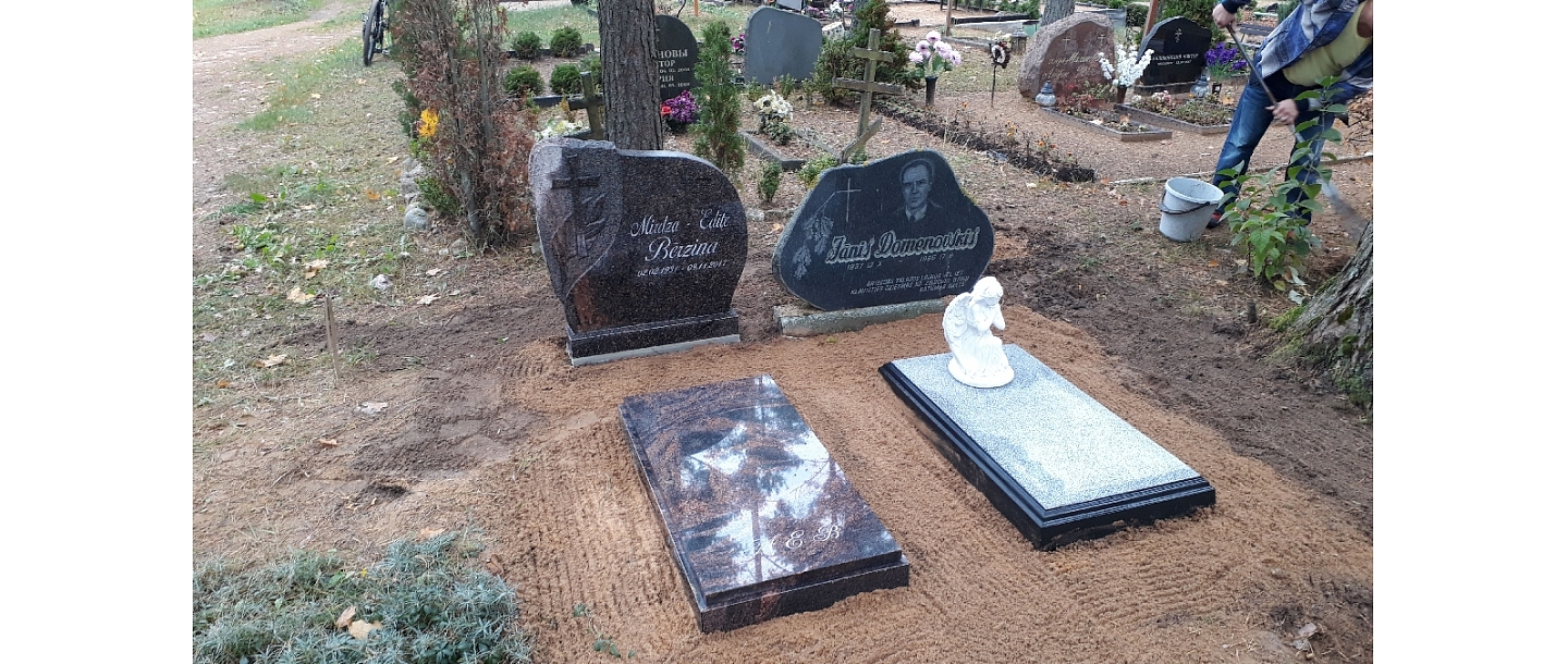 Kapu pieminekļu uzstādīšana