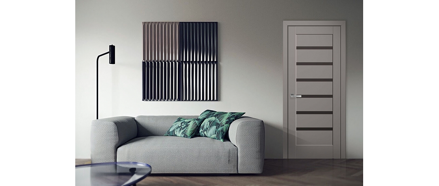 Linneya anthracite door