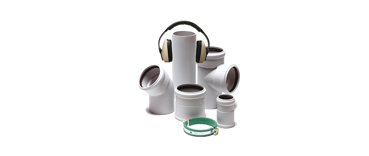 Wavin noise-absorbing sewer AS+
