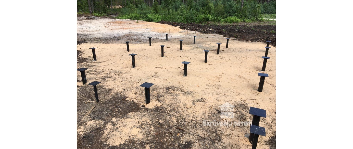 Screw pile foundations