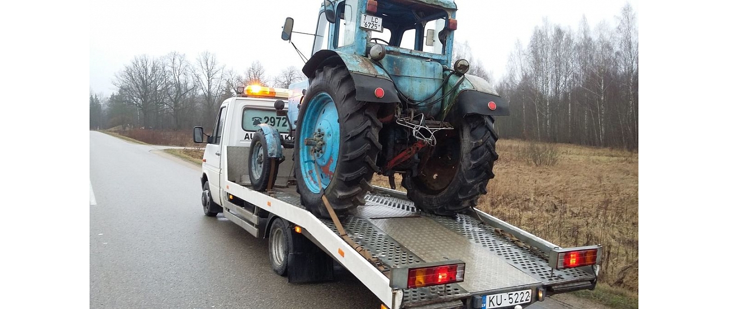 Evacuation of agricultural machinery
