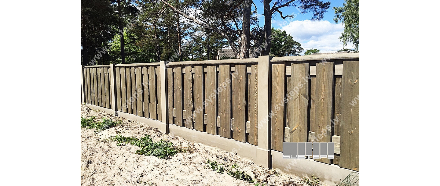 Wooden fences