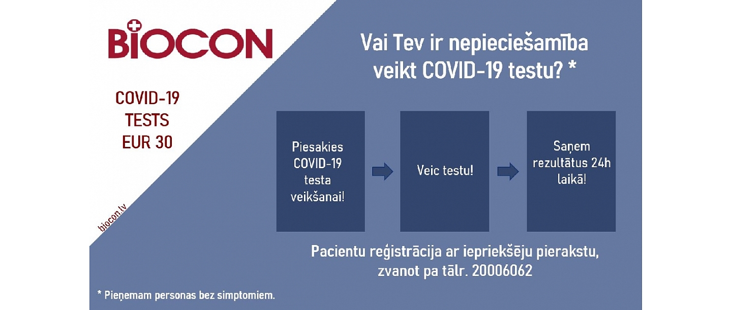 Подача заявки на тест на COVID-19 по телефону.  20006062; результаты в течение 24 часов.