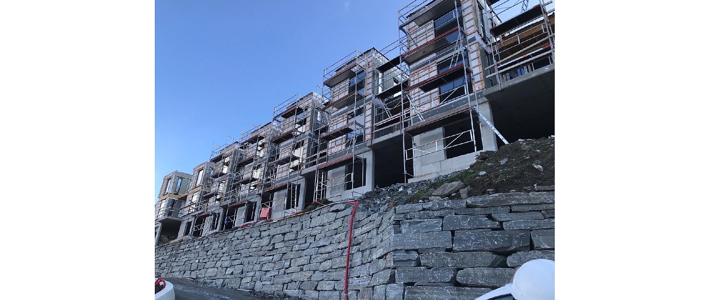 Construction of a multi-family house