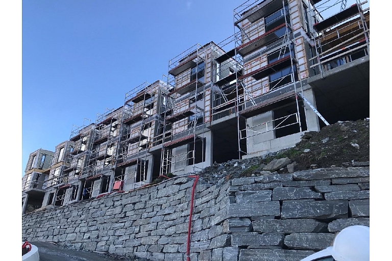 Construction of a multi-family house