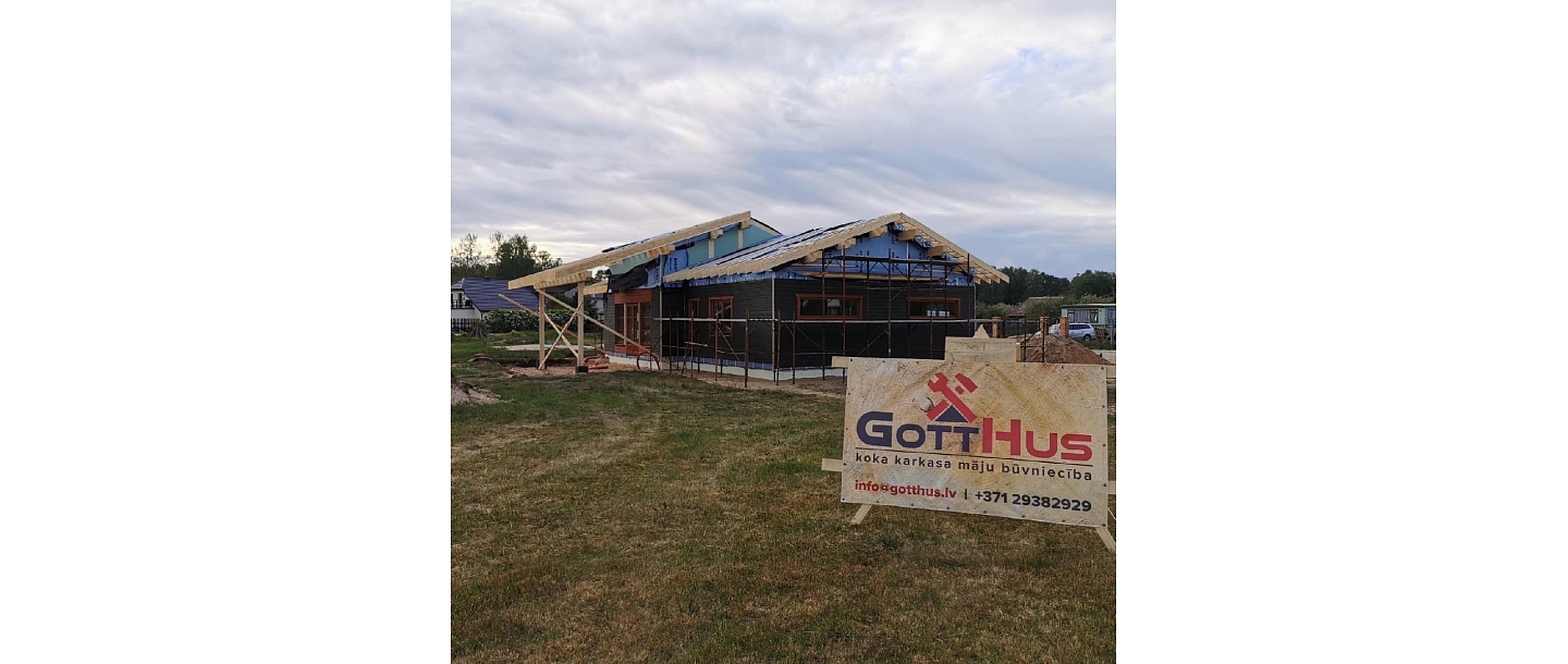 Завершенный монтаж частного дома