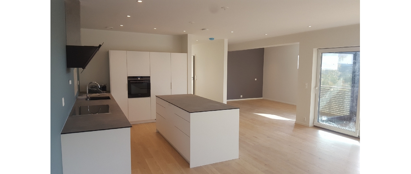 Completed interior work
