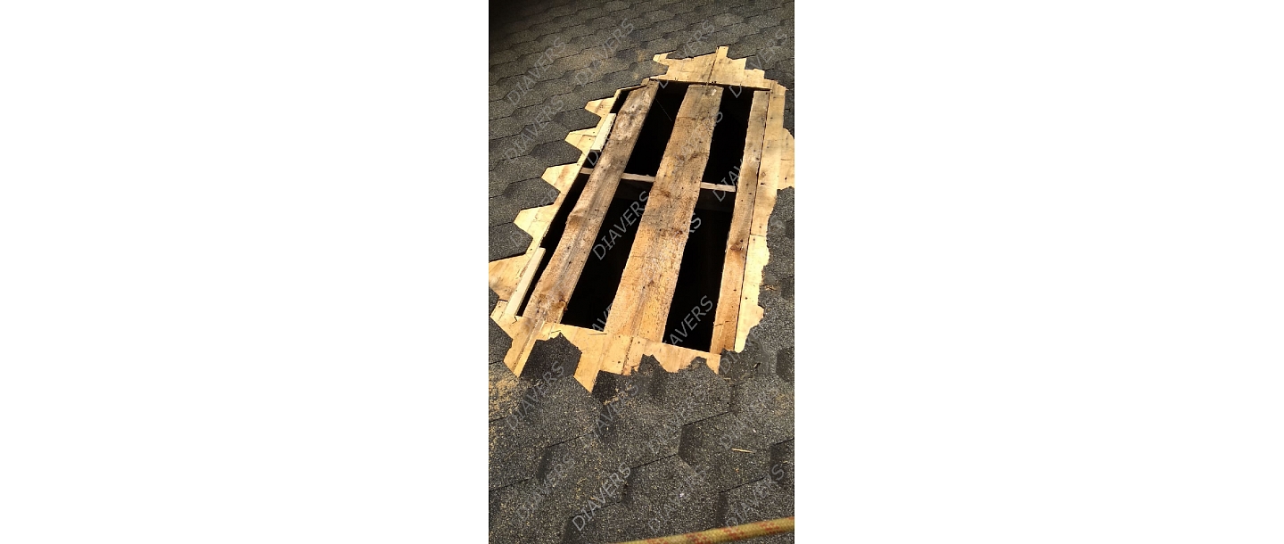 Asphalt shingle repair, Diavers