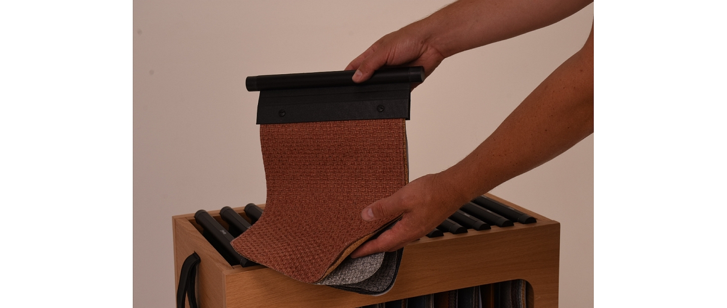 Samples of fabric materials