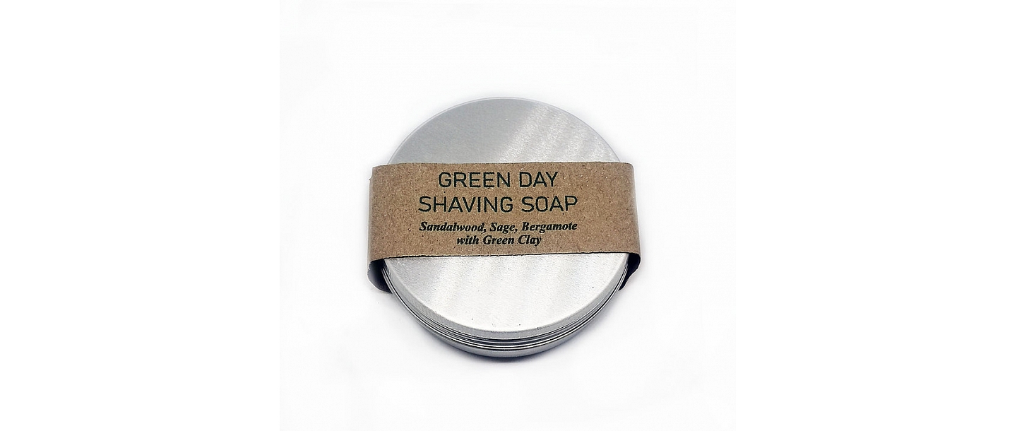 Shaving soap in a box