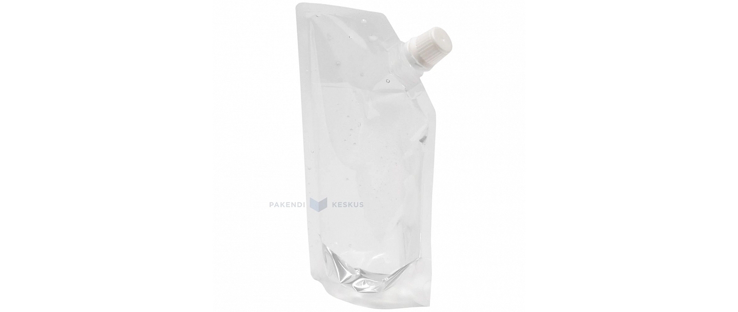 Transparent vertical bag
