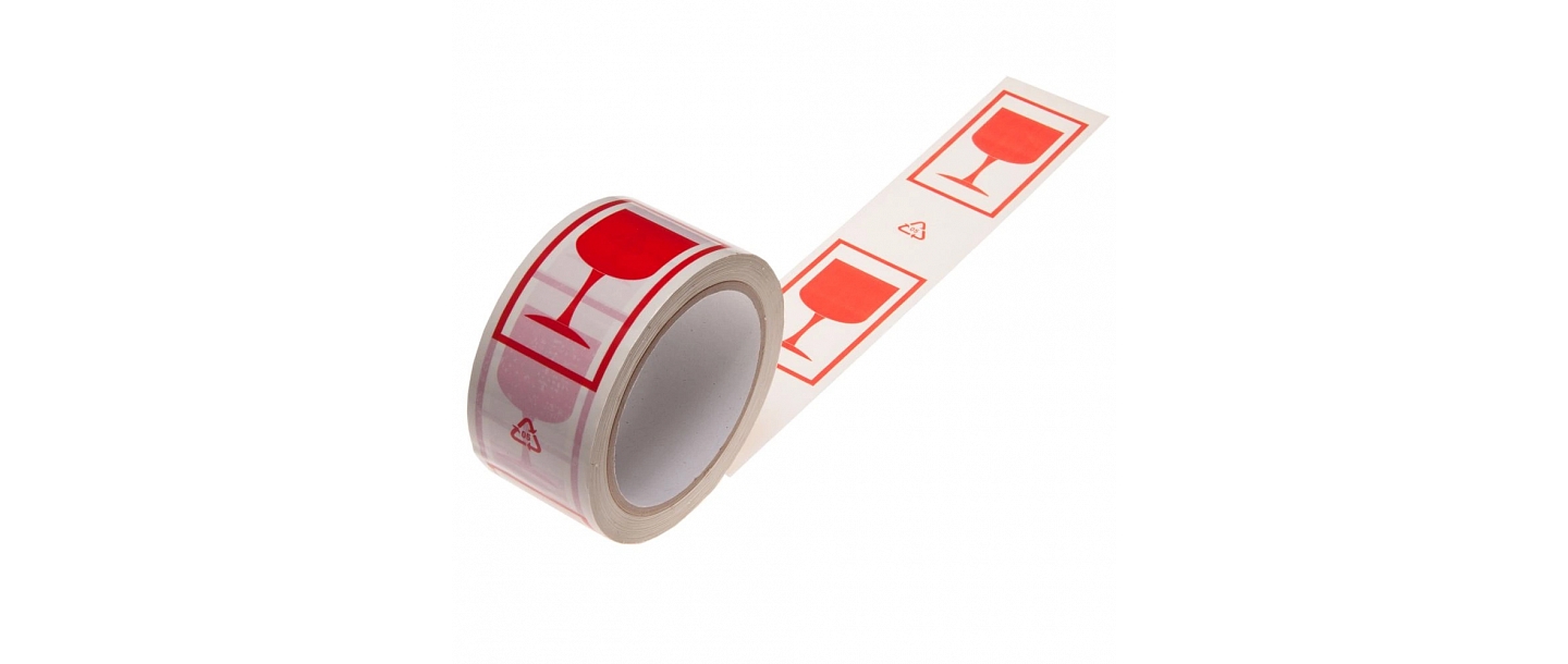 Packing adhesive tape warning with printing - Special adhesive tapes - Adhesive tapes